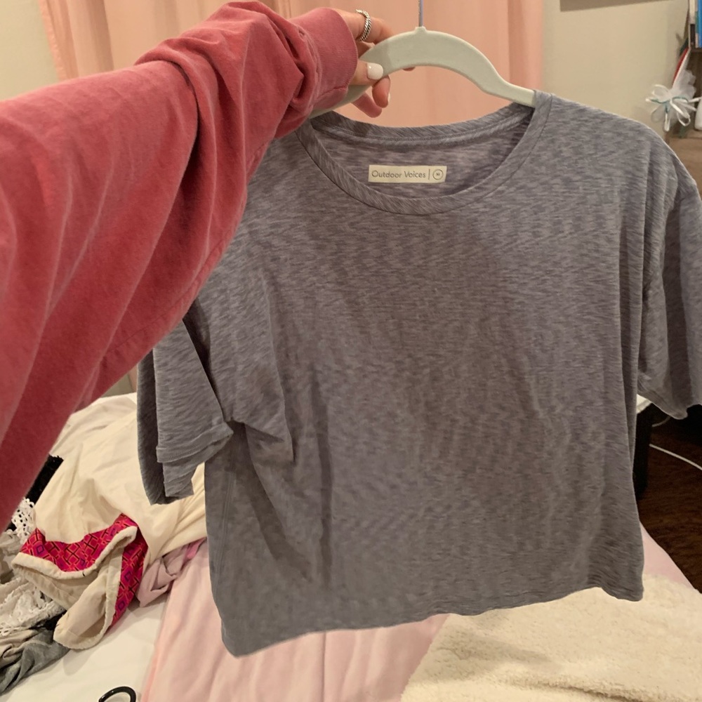 OUTDOOR VOICES - cropped tee